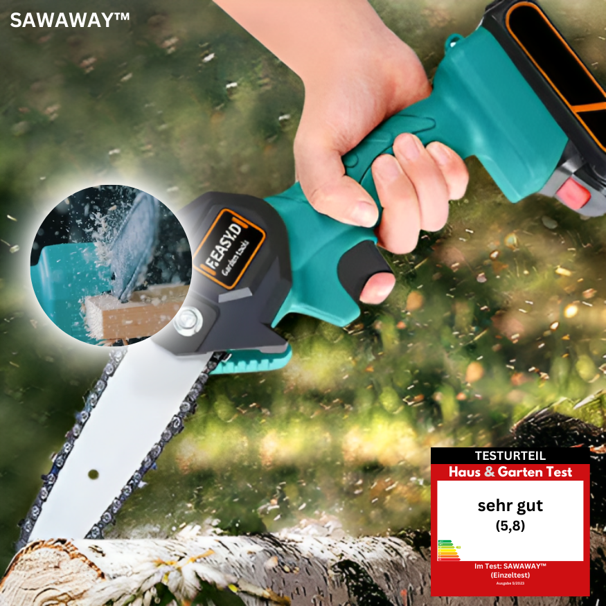 SAWAWAY™ | Ergonomische Akku-Handsäge